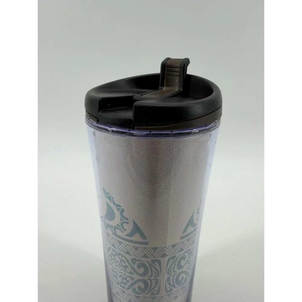 Starbucks Hawaii Tumbler Tribal Turtle 16oz Brown Teal Plastic Travel Mug Unisex